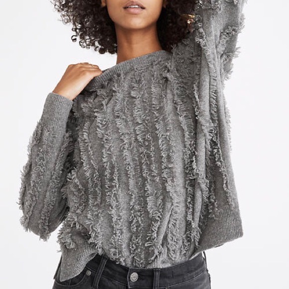 Madewell Sweaters - ✨SALE✨ Madewell Fringe Stripe Sweater